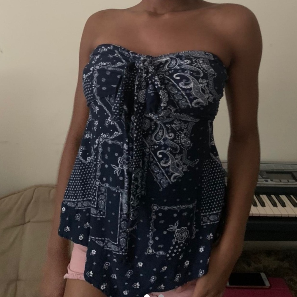 Bandana print blouse